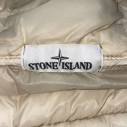 Stone Island Garment Dyed Micro Yarn Down Puffer Jacket off white (L)