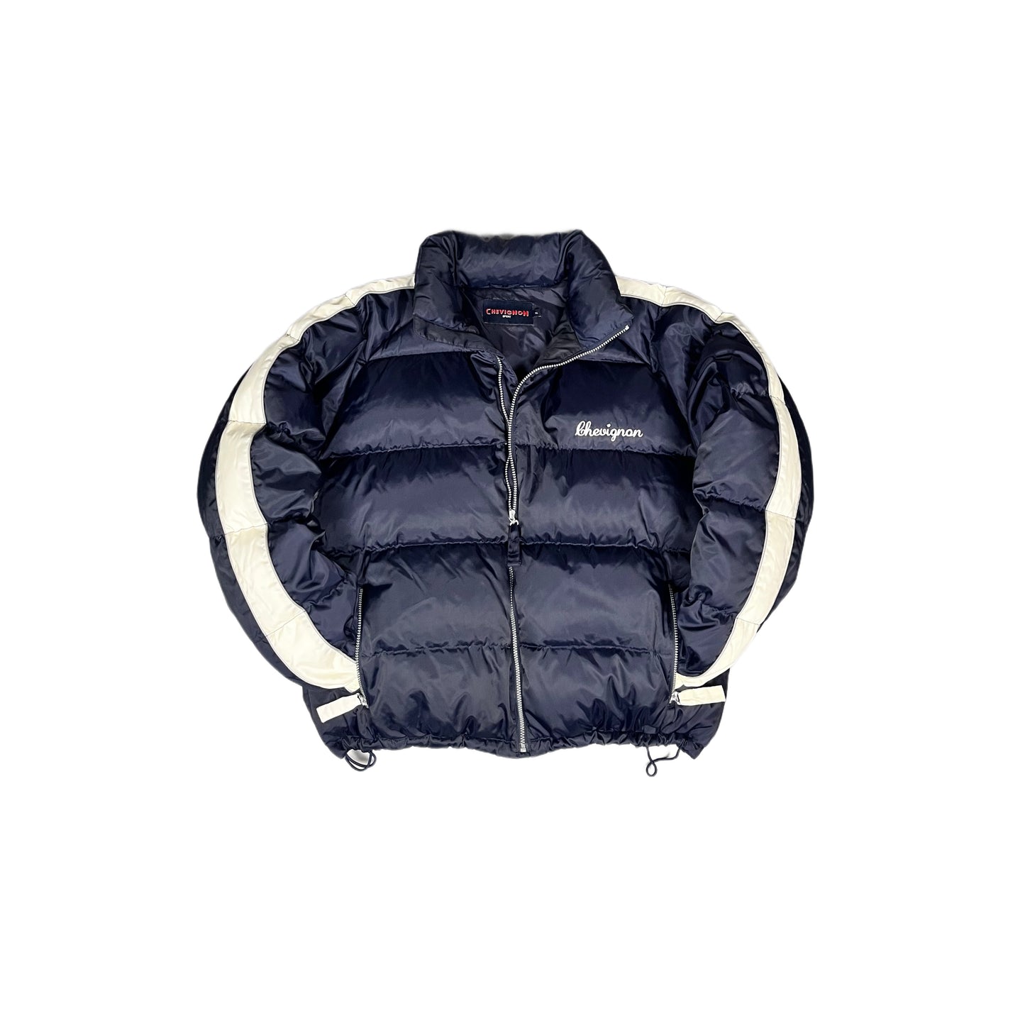 Chevignon Vintage Puffer Down Jacket Spell-out Backprint