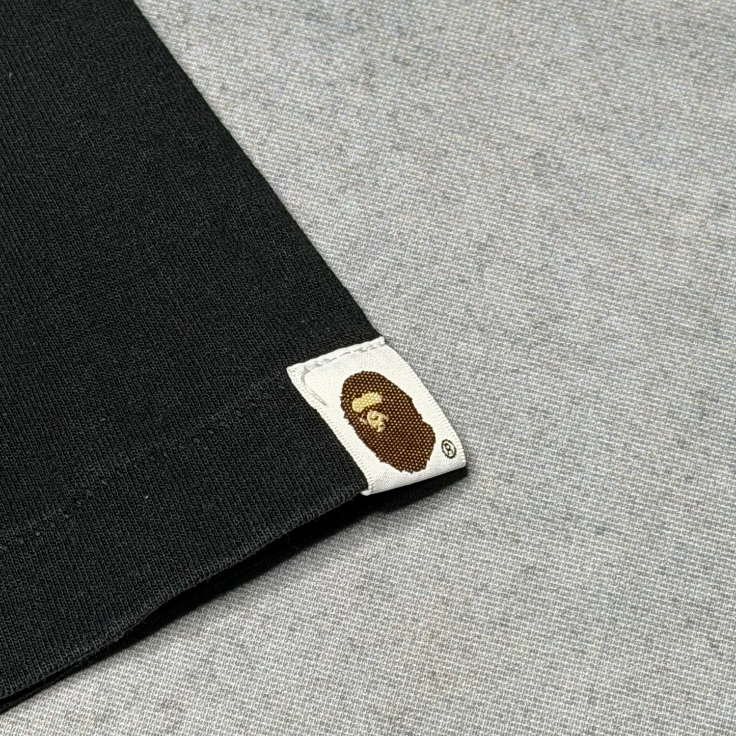 BAPE Check Side Big Ape Head T-Shirt black (L)