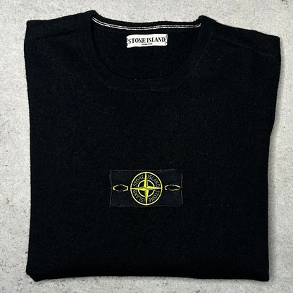 Stone Island Vintage 00s Wool Crewneck Sweater black (S)