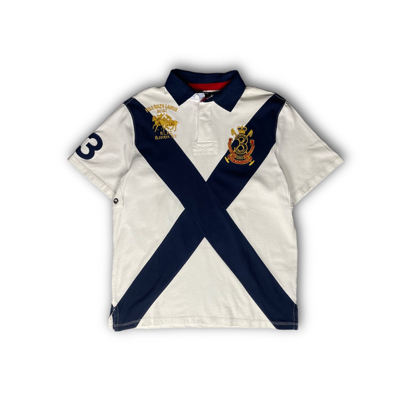 Polo Ralph Lauren 90s Big Pony Polo Shirt navy white gold