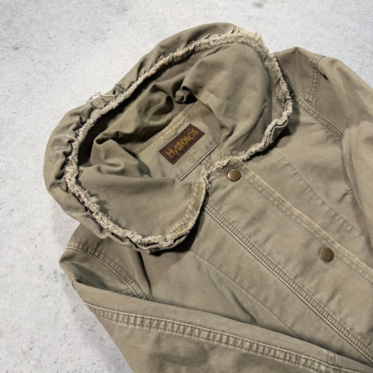 Hysteric Glamour Japanese Distressed Military Denim Jacket (fits S)