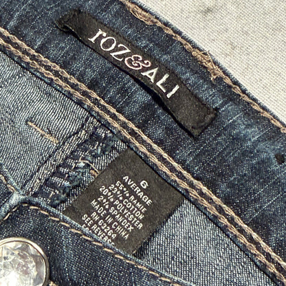 Rozali Y2K Low Waist Bootcut Jeans Womens (M)