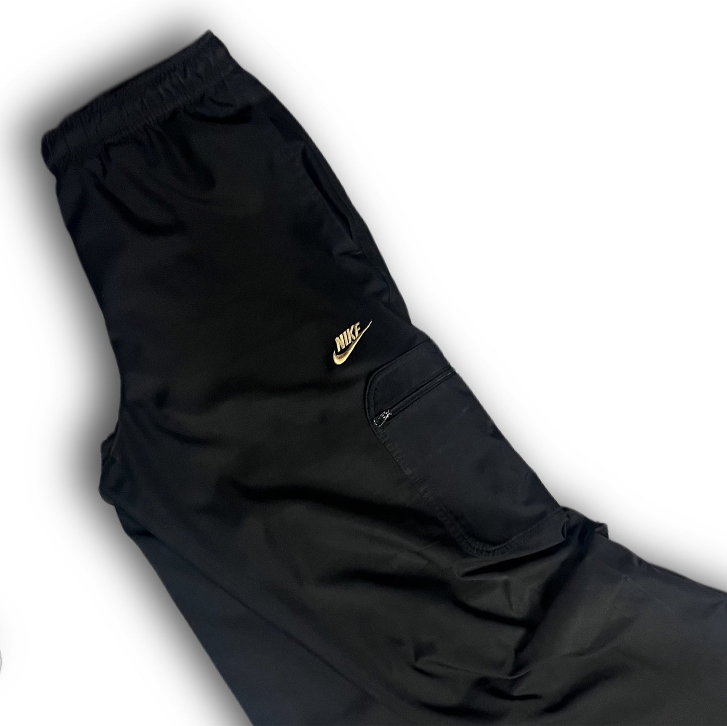 Nike 00s Cargo Track Pants black gold