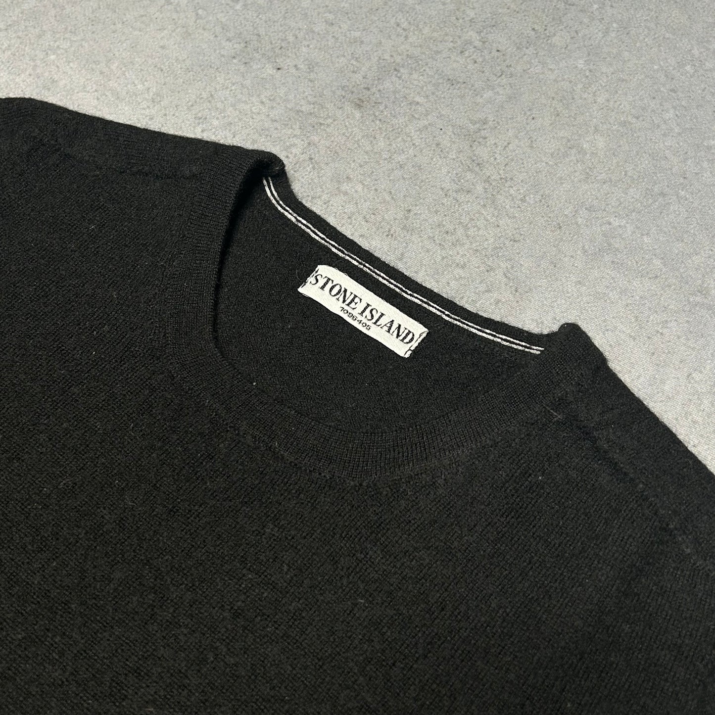 Stone Island Vintage 00s Wool Crewneck Sweater black (S)