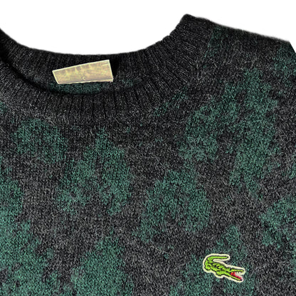 Lacoste Knit Sweater Vintage Chemise 80s "Camo"