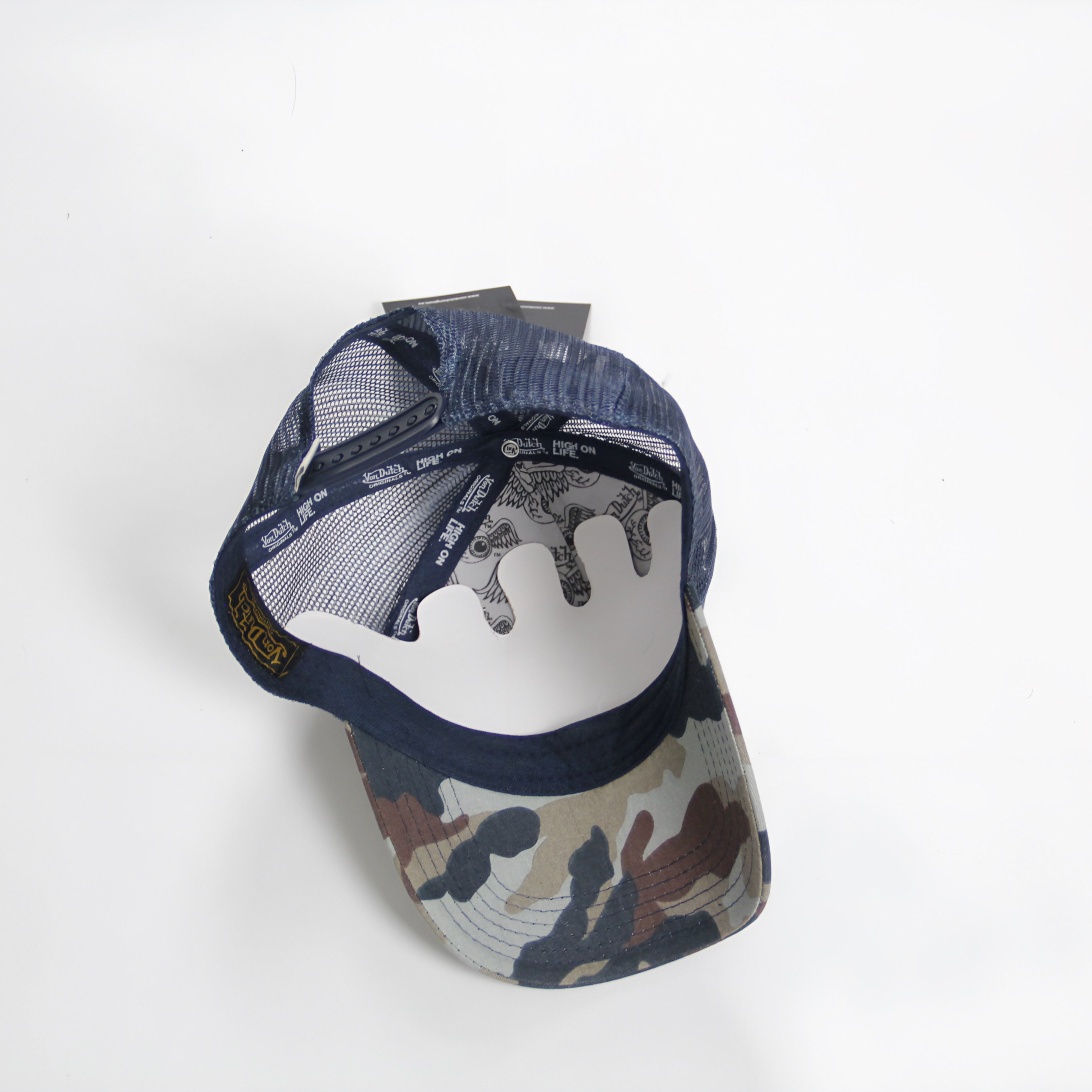 Von dutch sales camo trucker hat