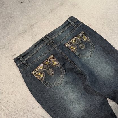 Rozali Y2K Low Waist Bootcut Jeans Womens (M)