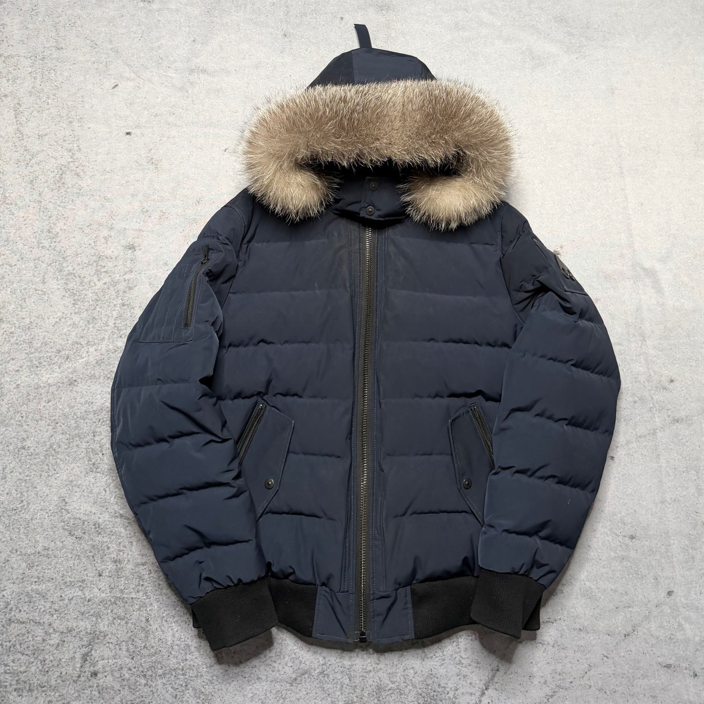 Moose Knuckles Bomber Puffer Jacket Fur (fits XL)
