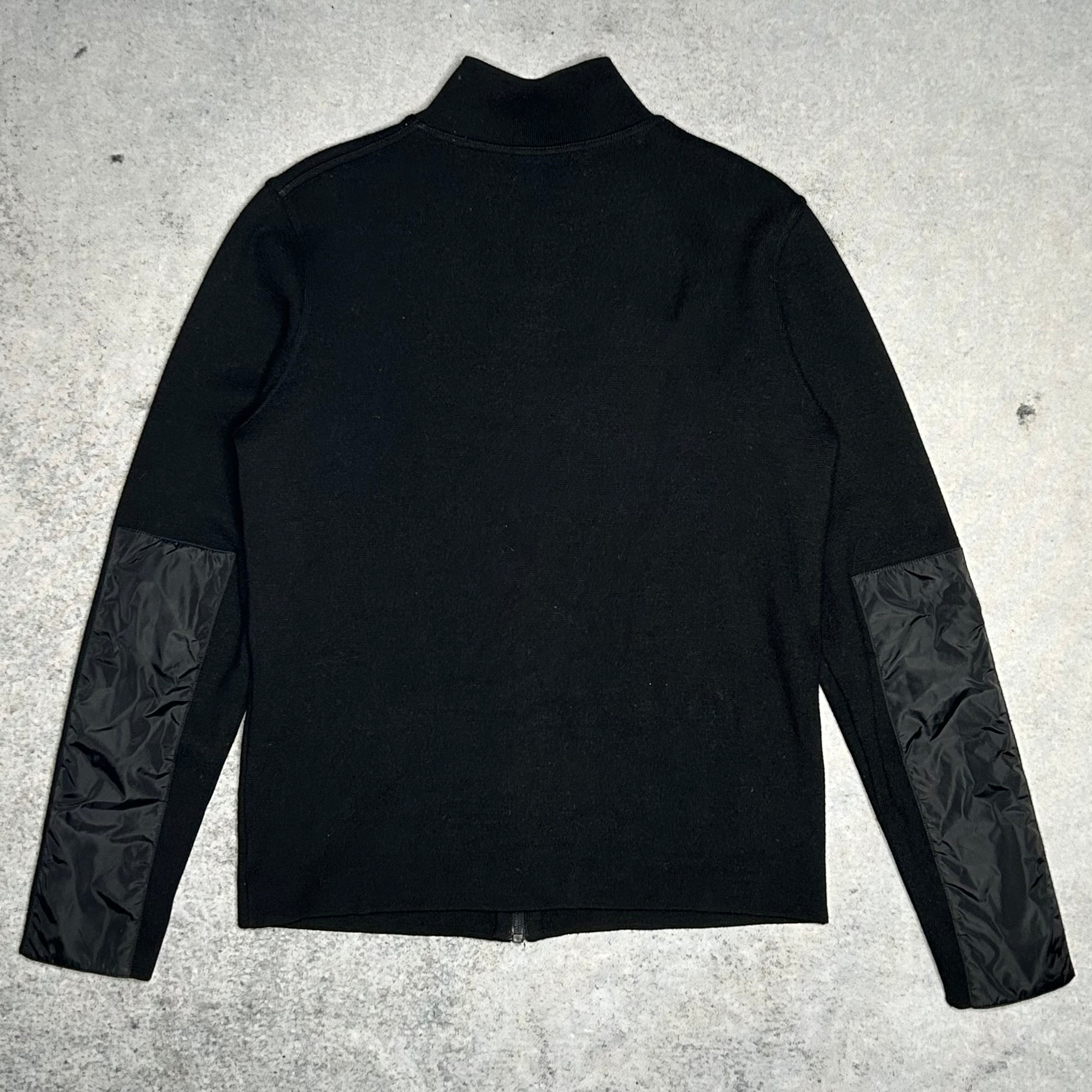 Prada Linea Rossa Archive Hybrid Full Zip Cardigan Black (M
