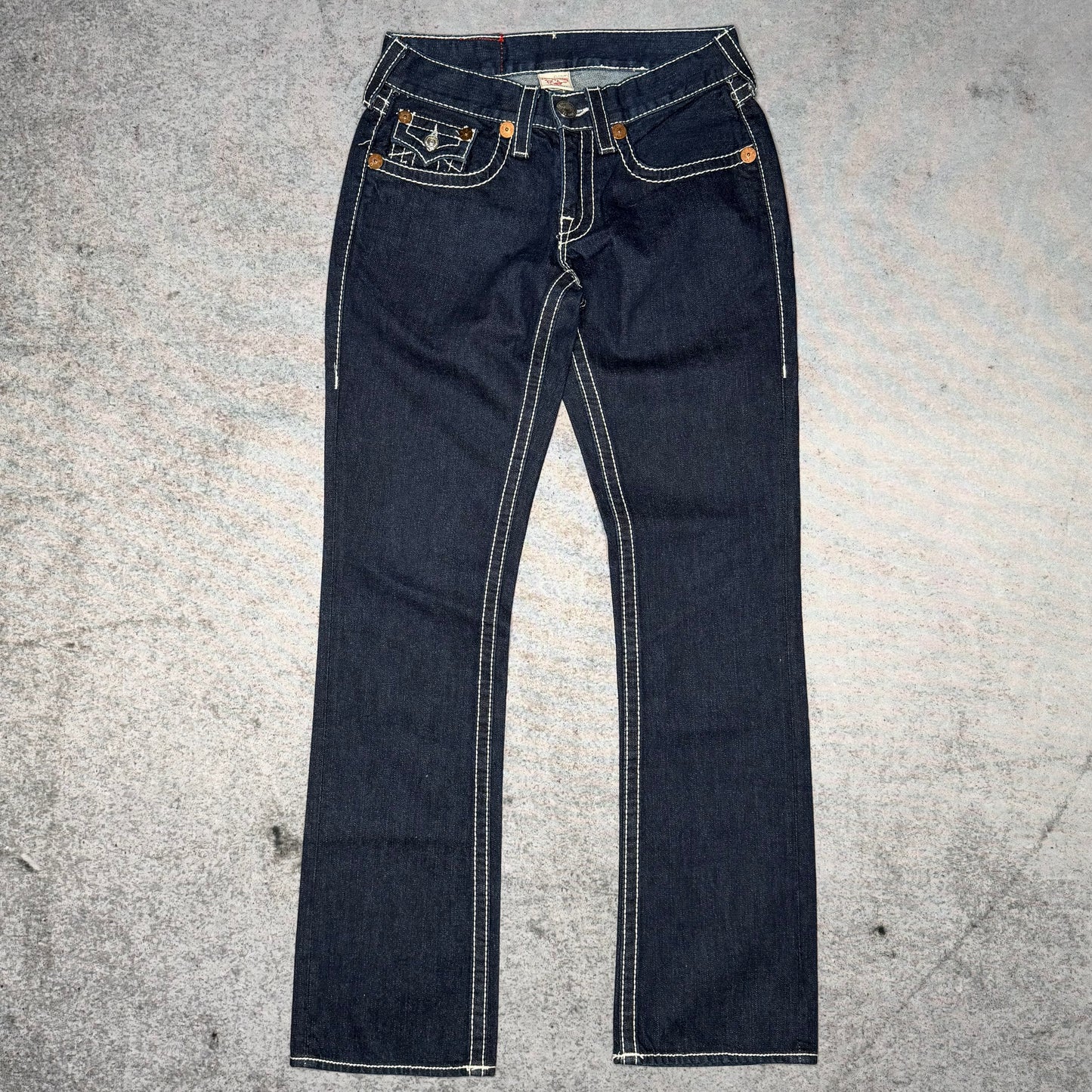 True Religion OG Bootcut Jeans Billy Big T Stitch dark blue (29/33)