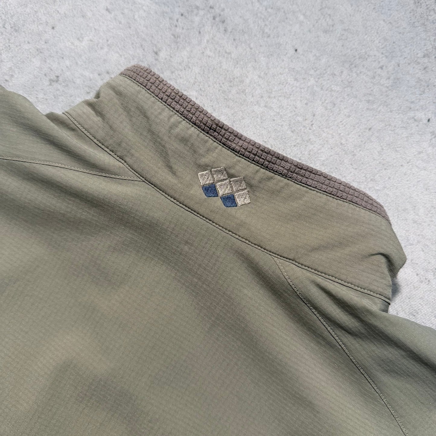 Montbell Japan 00s Shell Track Jacket grey olive (M)