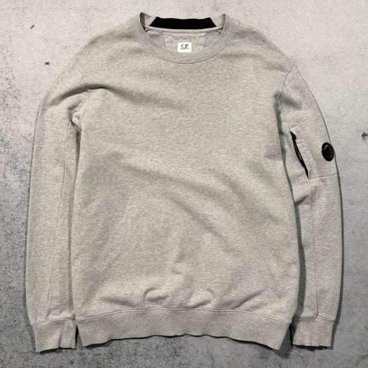 C.P. Company Diagonal Raised Fleece Crewneck Sweater grey (XXL)