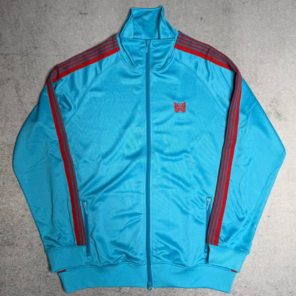 Needles Japan Poly Smooth Track Jacket Electric Blue Red (XL)