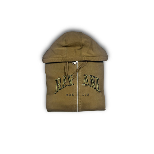 Ravani Zip Hoodie OG Spellout olive