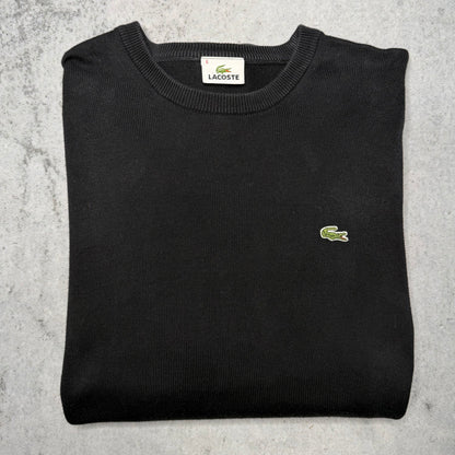 Lacoste Light Knit Crewneck Sweater Black (XL)