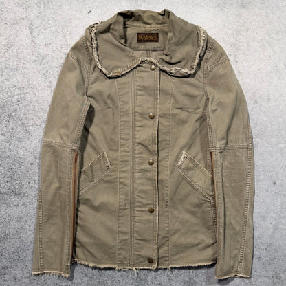 Hysteric Glamour Japanese Distressed Military Denim Jacket (fits S)