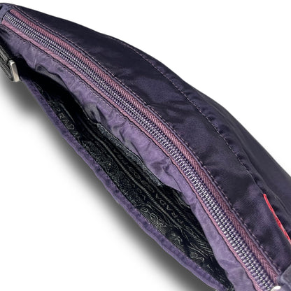 Prada Sport Linea Rossa Signature Nylon Bag navy purple