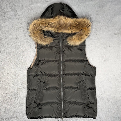 Bomboogie Hooded Fur Puffer Daunenweste Gilet black (L)