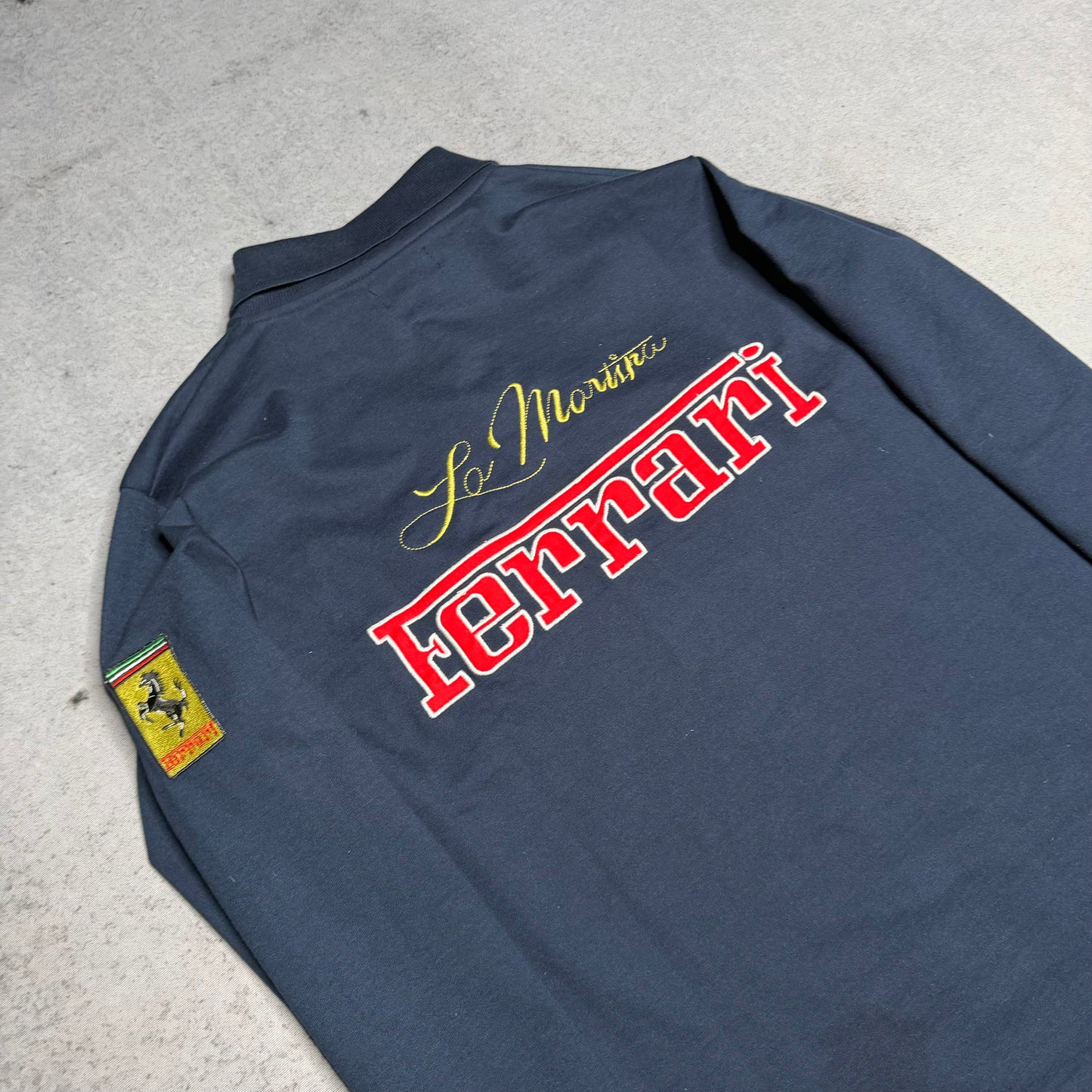 La Martina x Ferrari Italia Polo Team Longsleeve Polo Shirt Chief Keef (fits S)