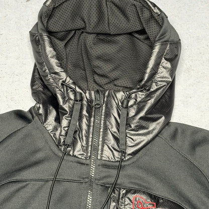 Nike AIR 2000s Big Logo Tech Fleece Zip Hoodie black red (M)