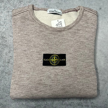 Stone Island Crewneck Sweater grey bordeaux melliert (S)