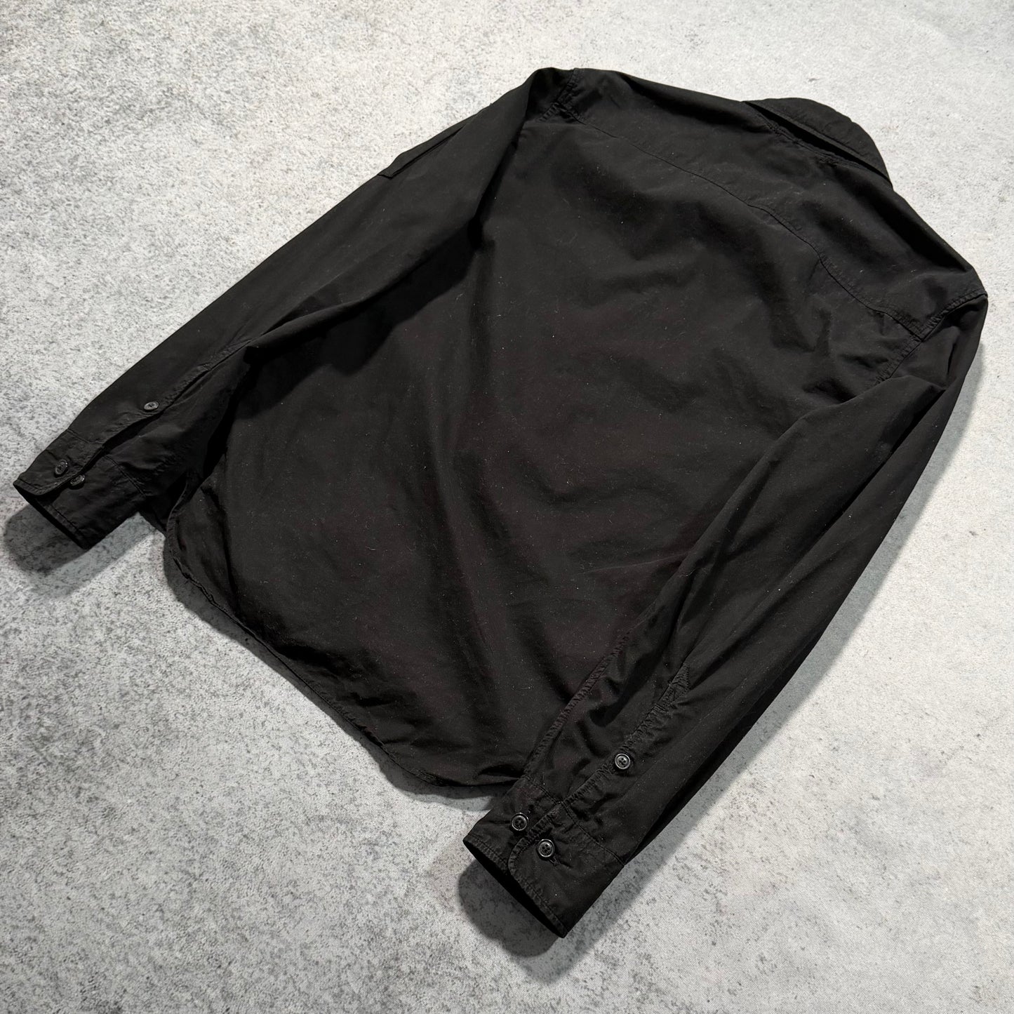 C.P. Company Lens Detail Full Zip Overshirt Jacket Black (XS)