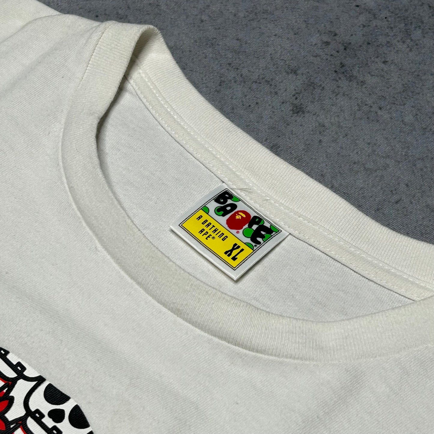 BAPE red white Pirate Baby Milo Head (XL)