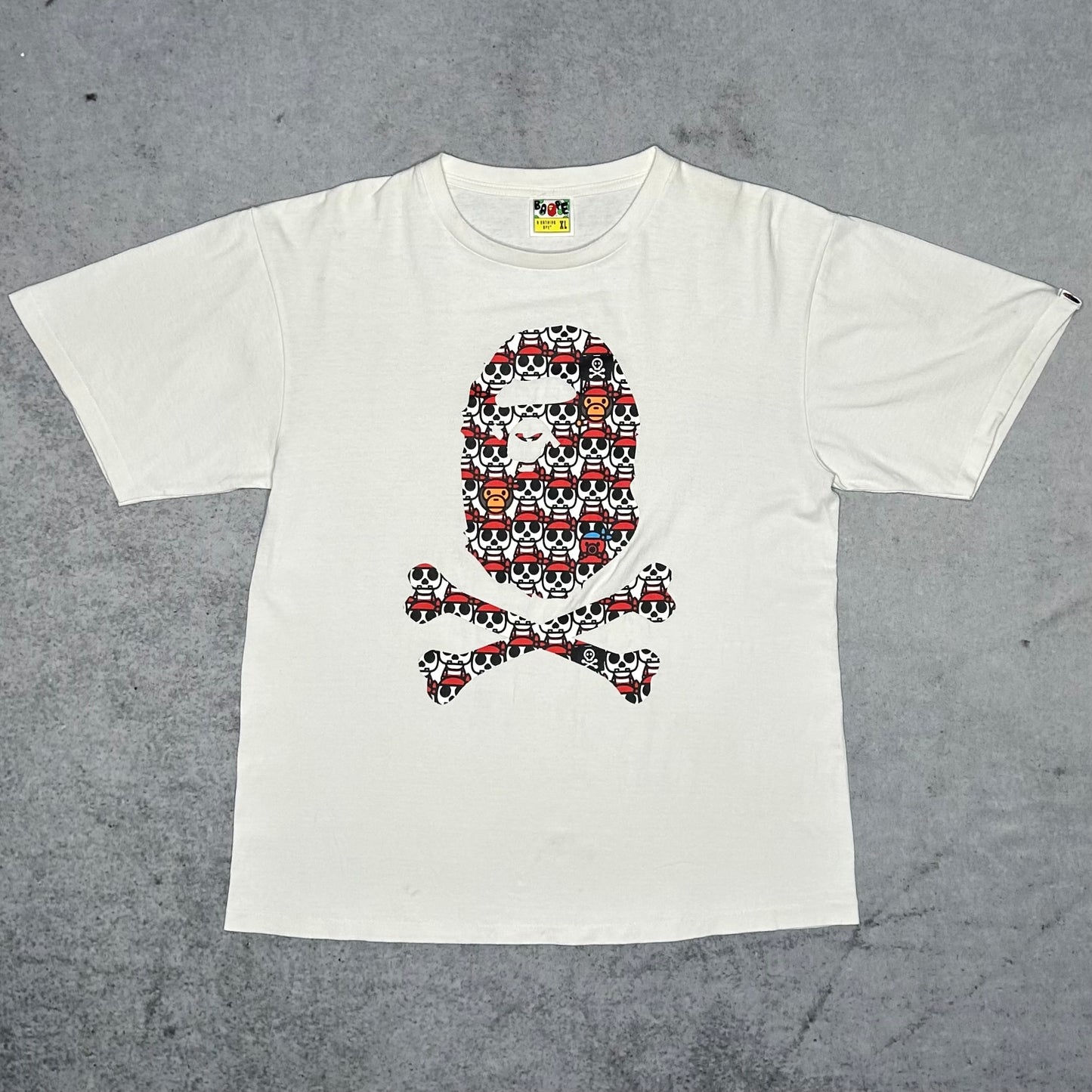 BAPE red white Pirate Baby Milo Head (XL)