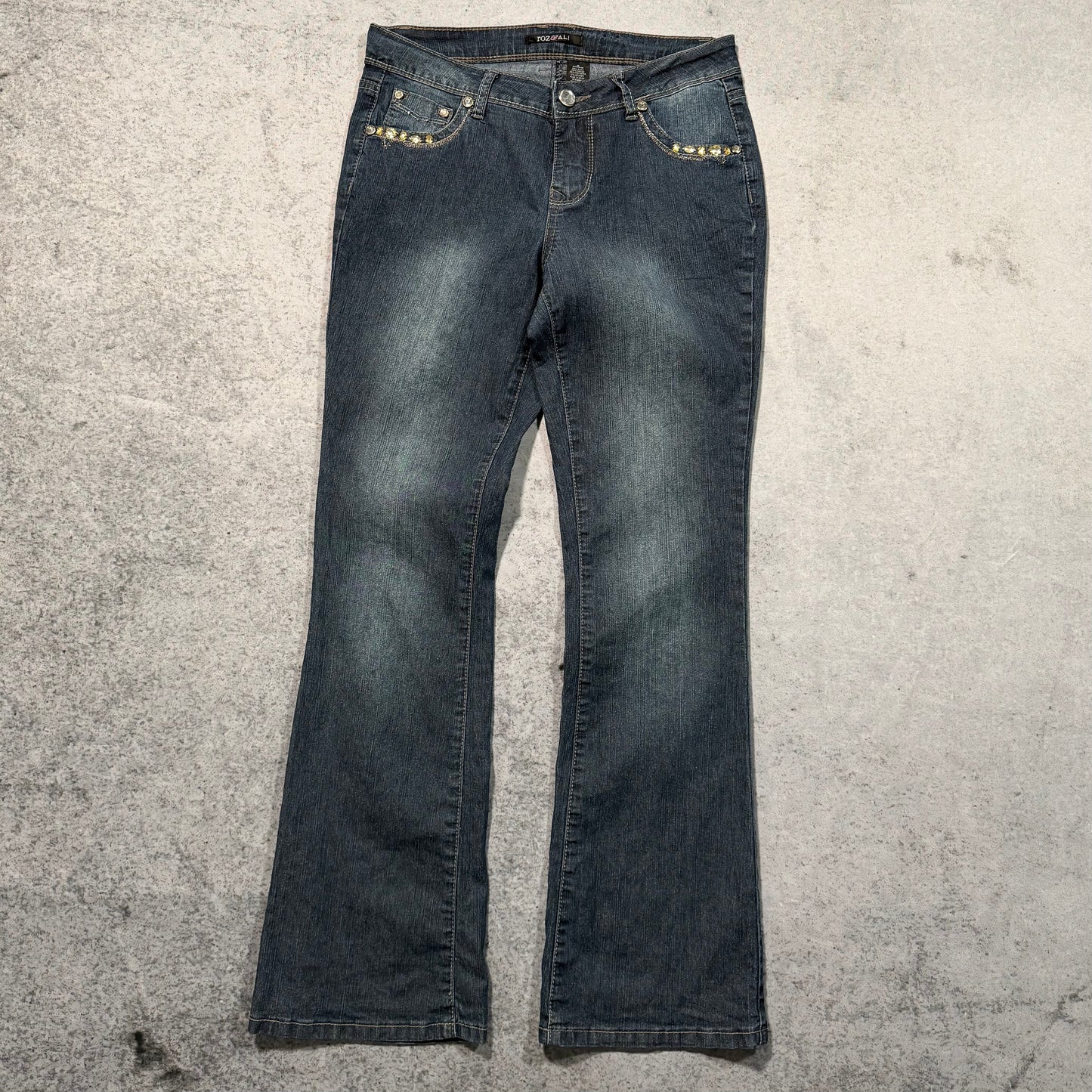 Rozali Y2K Low Waist Bootcut Jeans Womens (M)