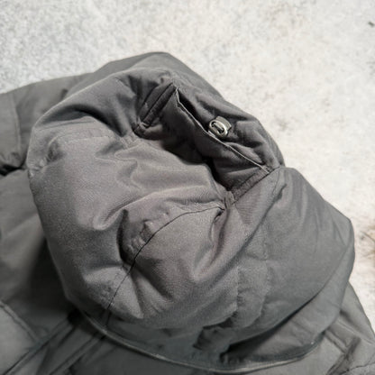 True Religion Hooded Puffer Down Jacket Faux Fur (Womens XL / Fits Mens S)