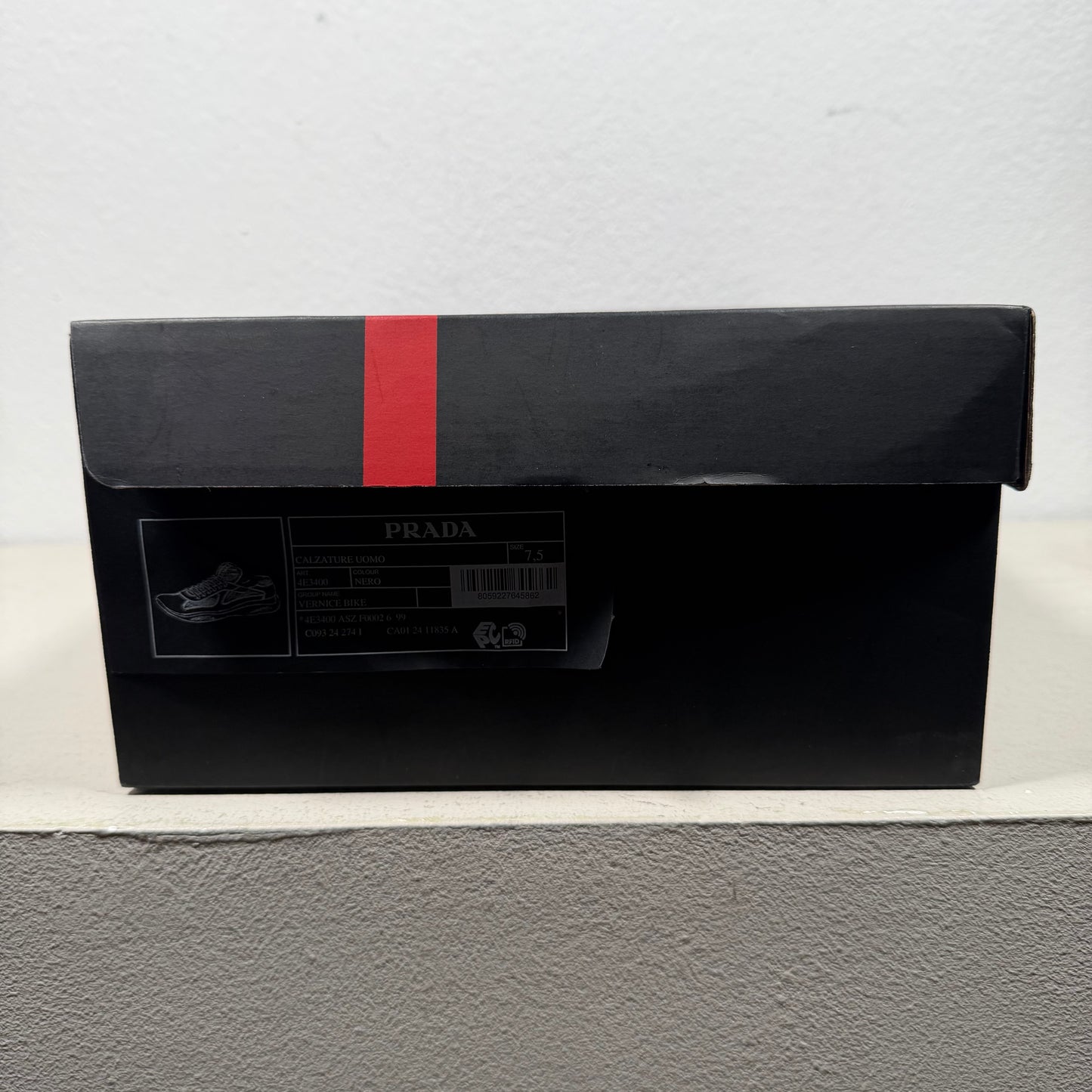 Prada Americas Cup Sneaker 2025 Patent Leather black (41- fits 42)