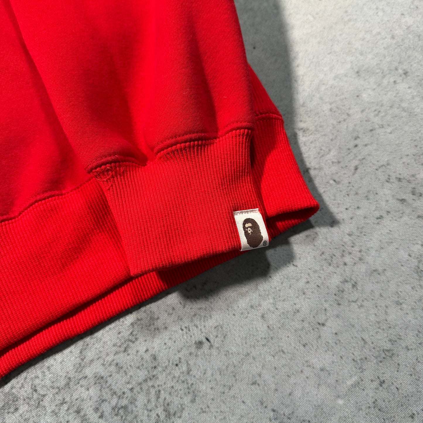 BAPE 00s OG Crossbones Crewneck Sweater Red Archive (M)