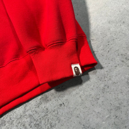BAPE 00s OG Crossbones Crewneck Sweater Red Archive (M)