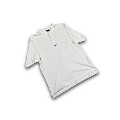 Nike Center Swoosh Poloshirt white Vintage