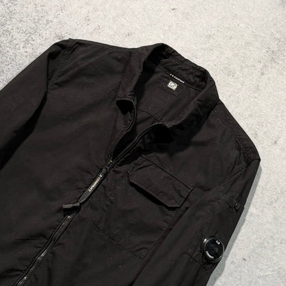 C.P. Company Lens Detail Full Zip Overshirt Jacket Black (XS)