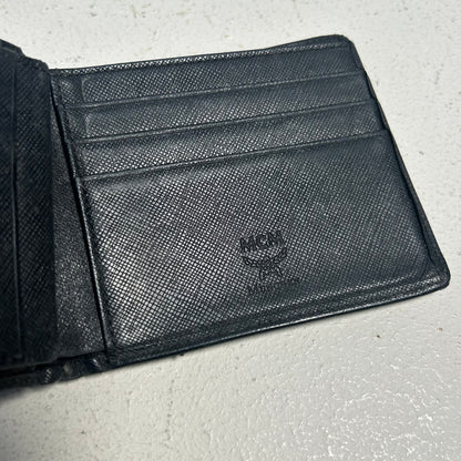 MCM Vintage Bi-Fold Leather Wallet black