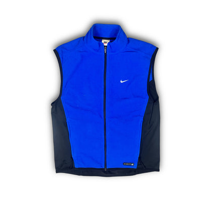 Nike Fit 00s Fleece Gilet Bodywarmer Vest royal blue (L)