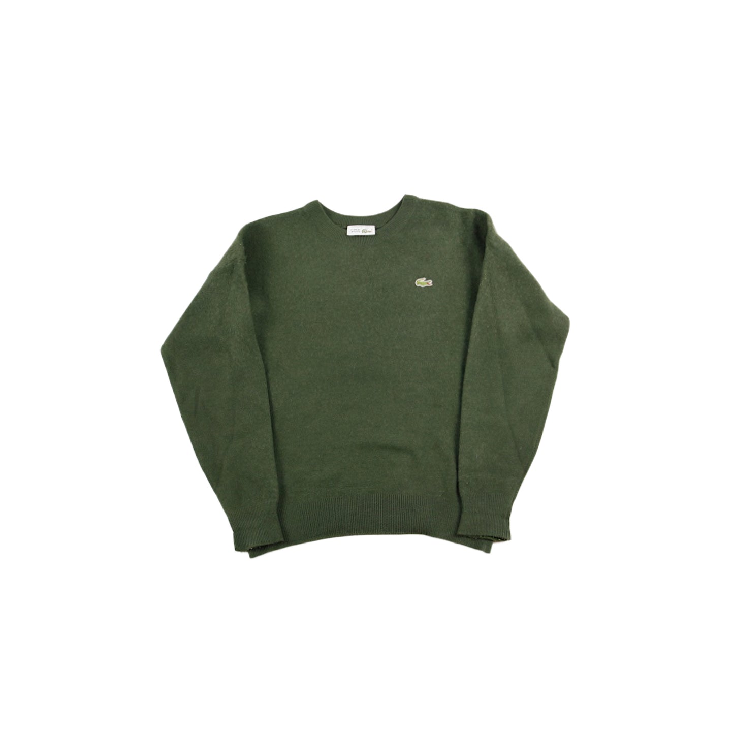 Lacoste Knit Sweater Vintage Chemise dark green