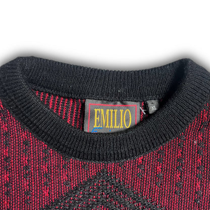 Enzio Emilio Knit Sweater Vintage Coogi Style