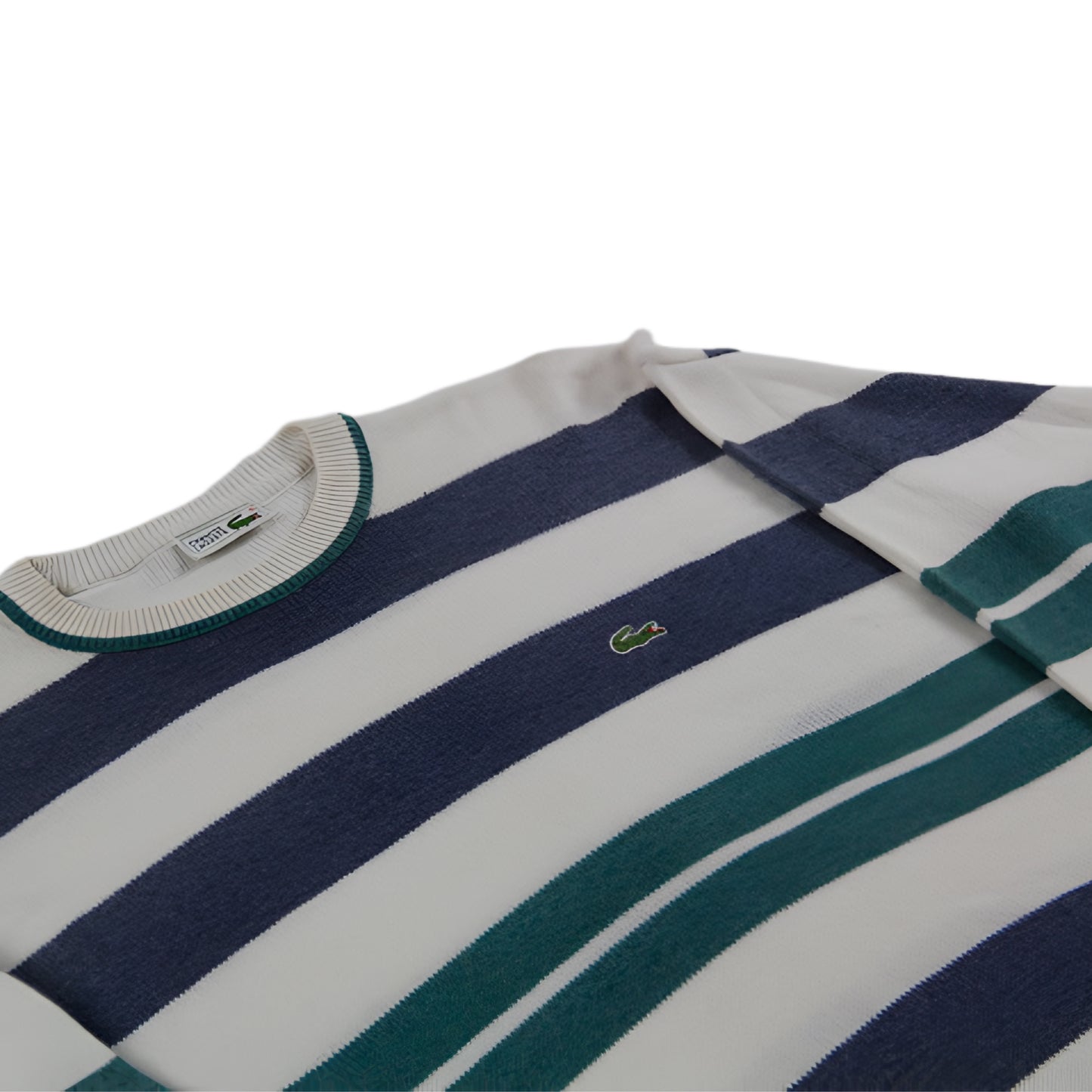 Chemise Lacoste Knit Sweater Vintage  white blue