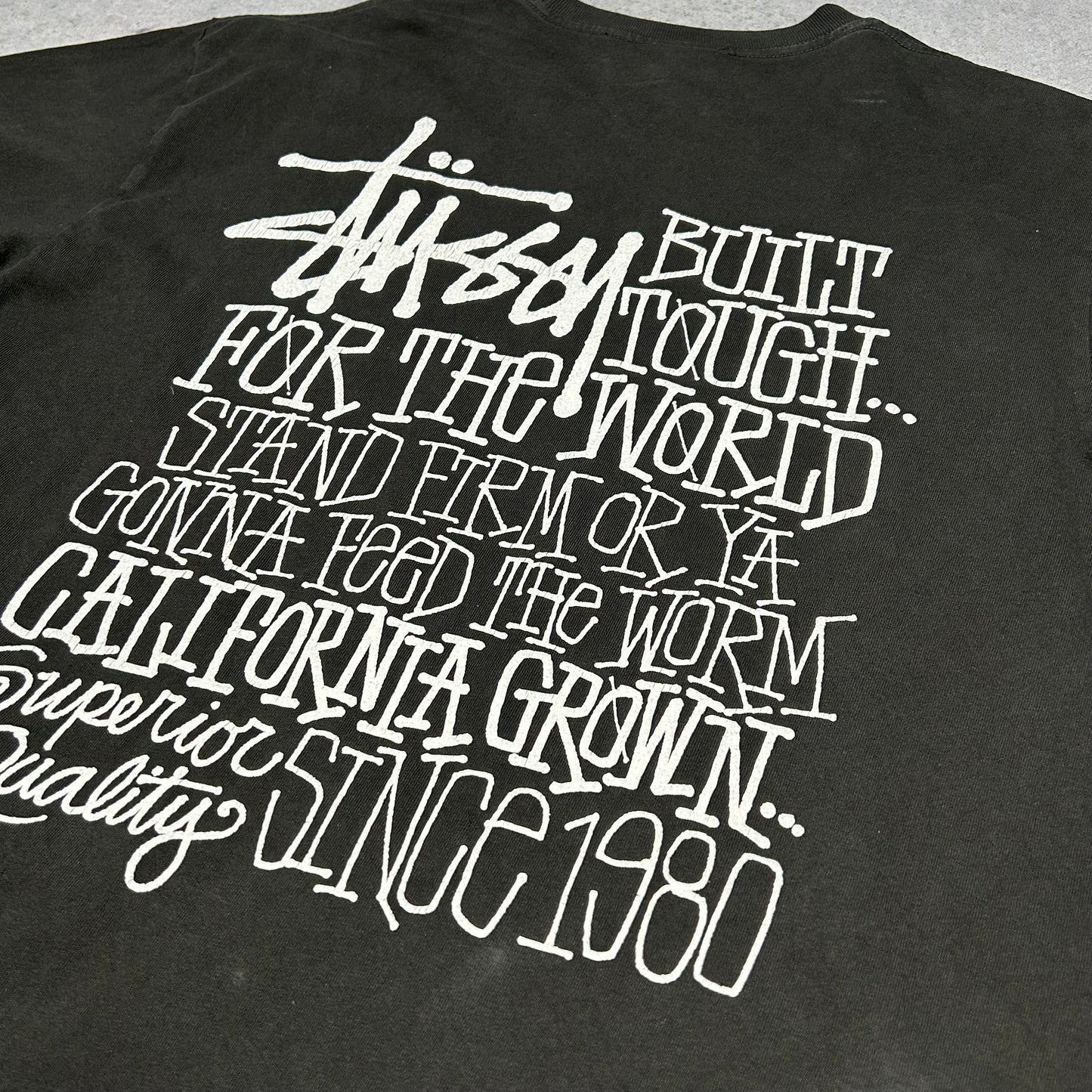 Stüssy California Grown Pigment Dyed T-Shirt Black (L fits XL)
