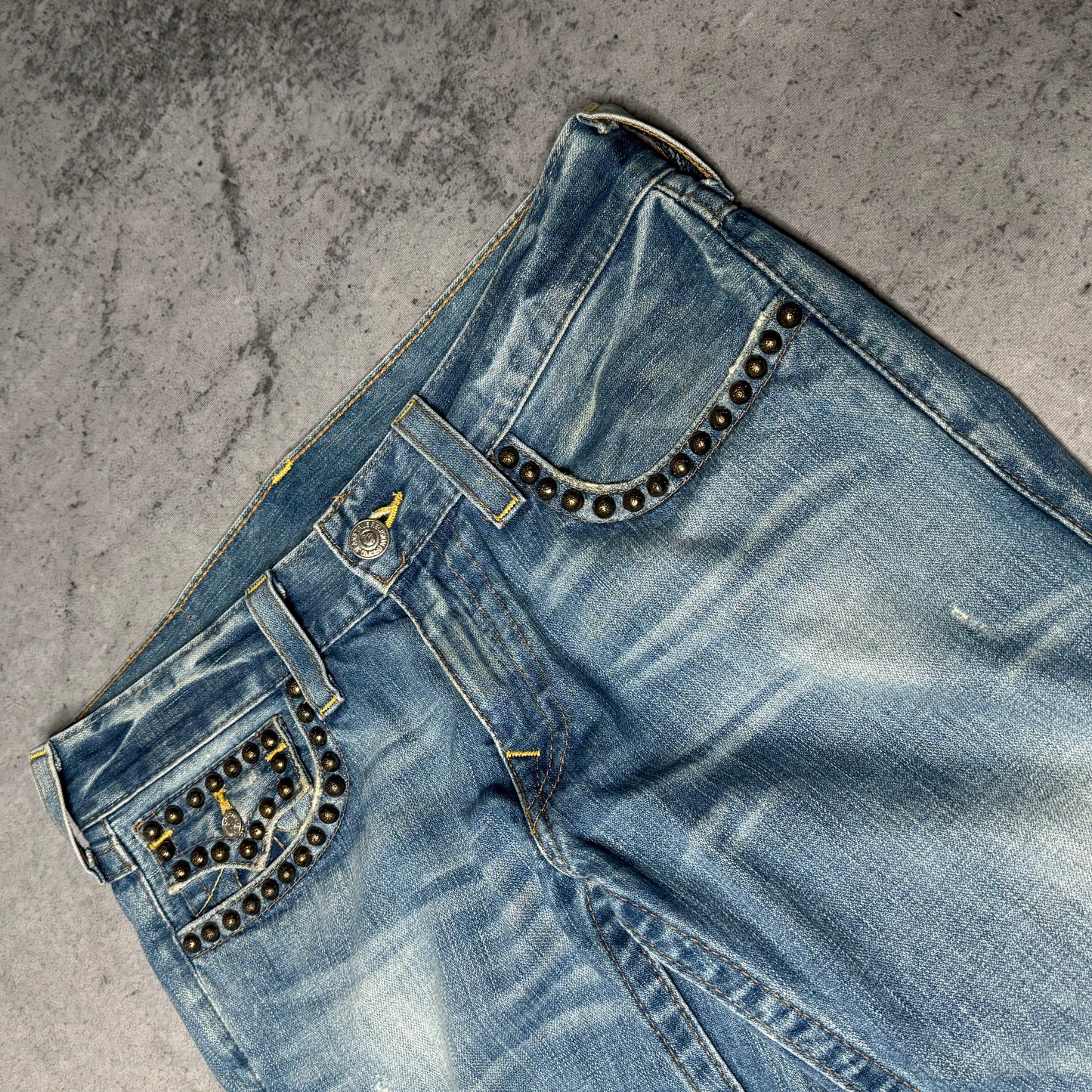 True Religion Rare Ricky Jeans with Metal Studs (fits 32/34)