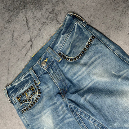 True Religion Rare Ricky Jeans with Metal Studs (fits 32/34)