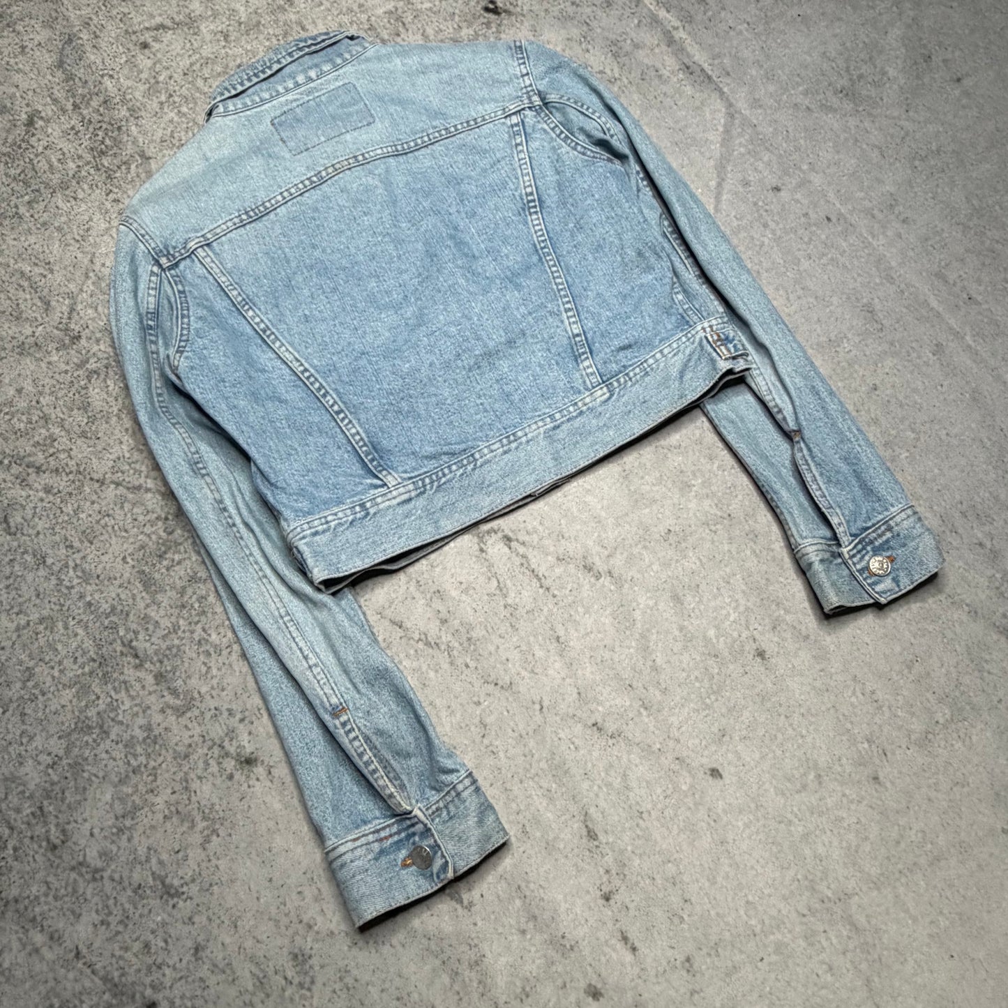 Diesel Industry Womens Vintage Denim Jeans Jacket light blue (L)