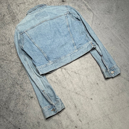 Diesel Industry Womens Vintage Denim Jeans Jacket light blue (L)