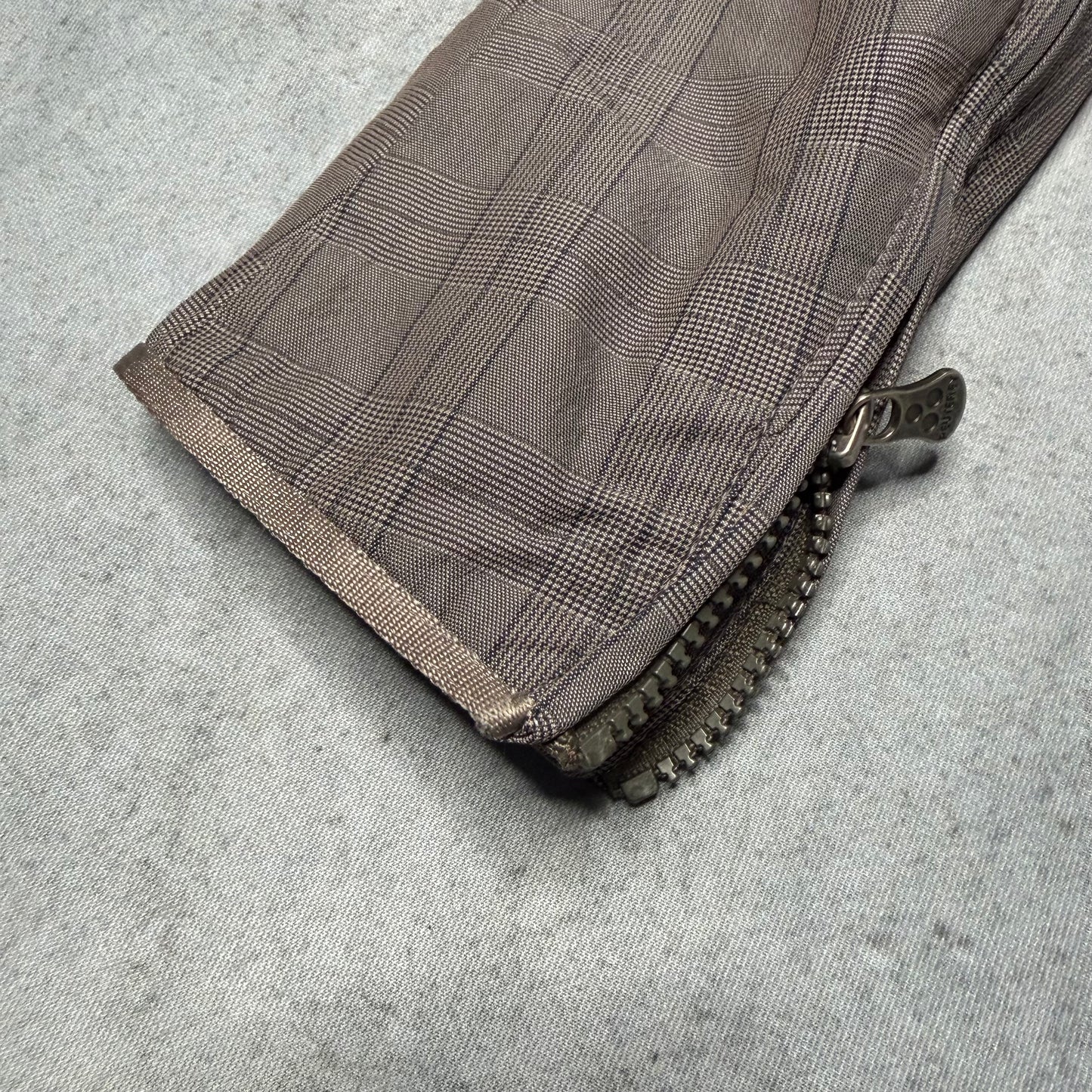 Peuterrey Vintage Bomber Racing Jacket grey Checked (S Womens)