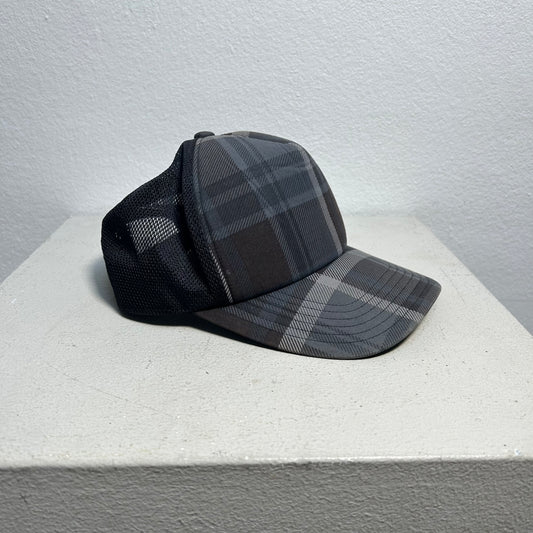 A Bathing Ape BAPE Vintage OG Plaid Trucker Cap brown black