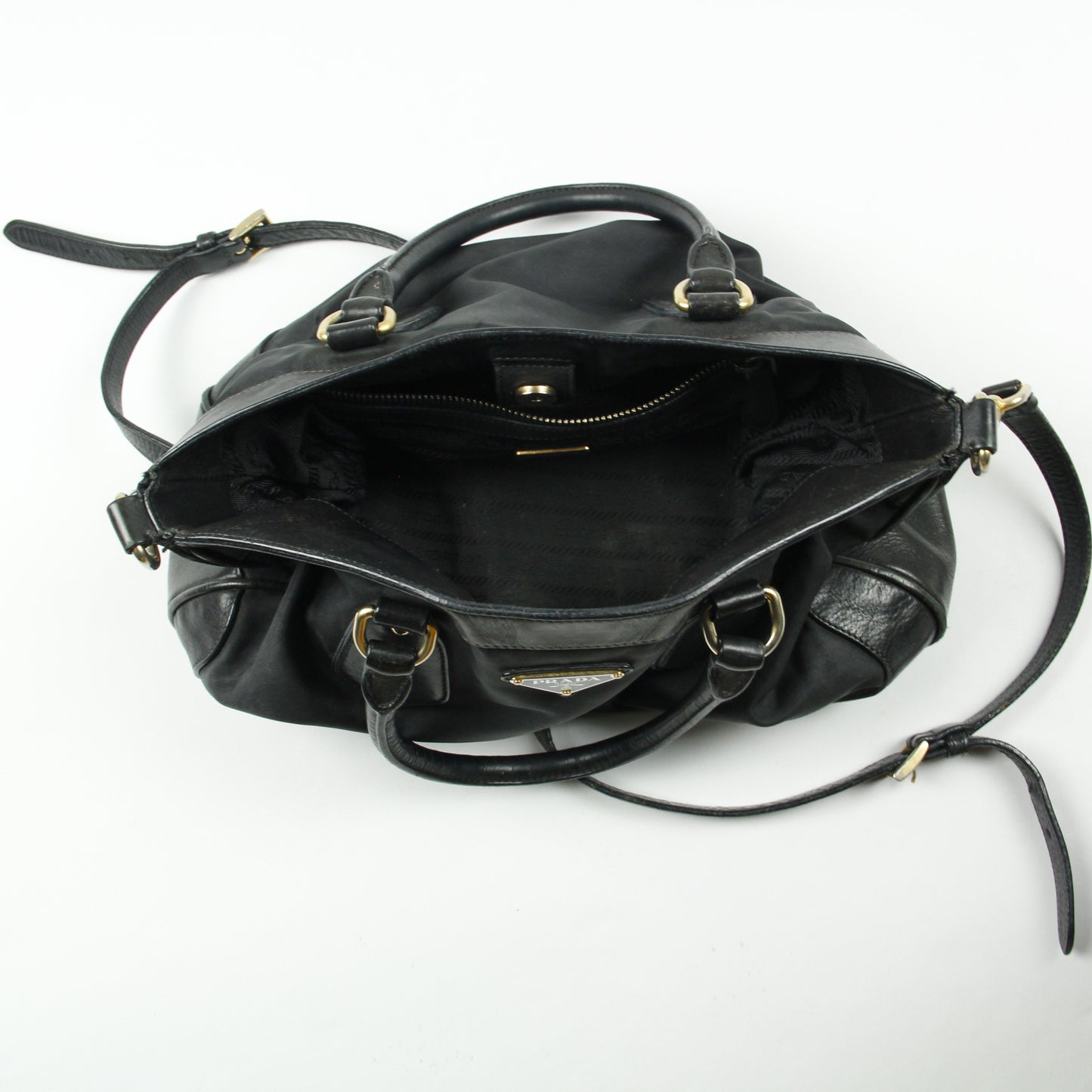 Prada Milano Handbag Double Strap Vintage