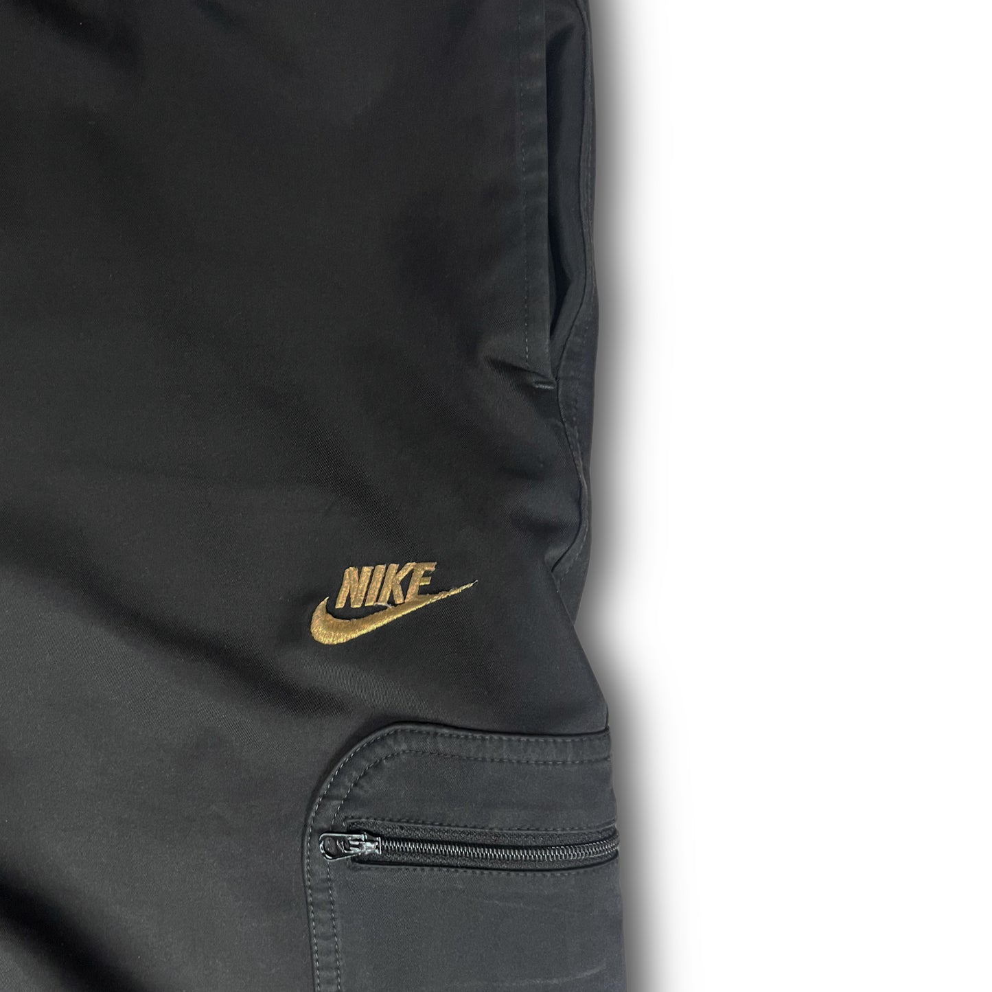 Nike 00s Cargo Track Pants black gold